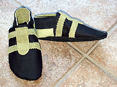 Turnschuh gr�n-blau